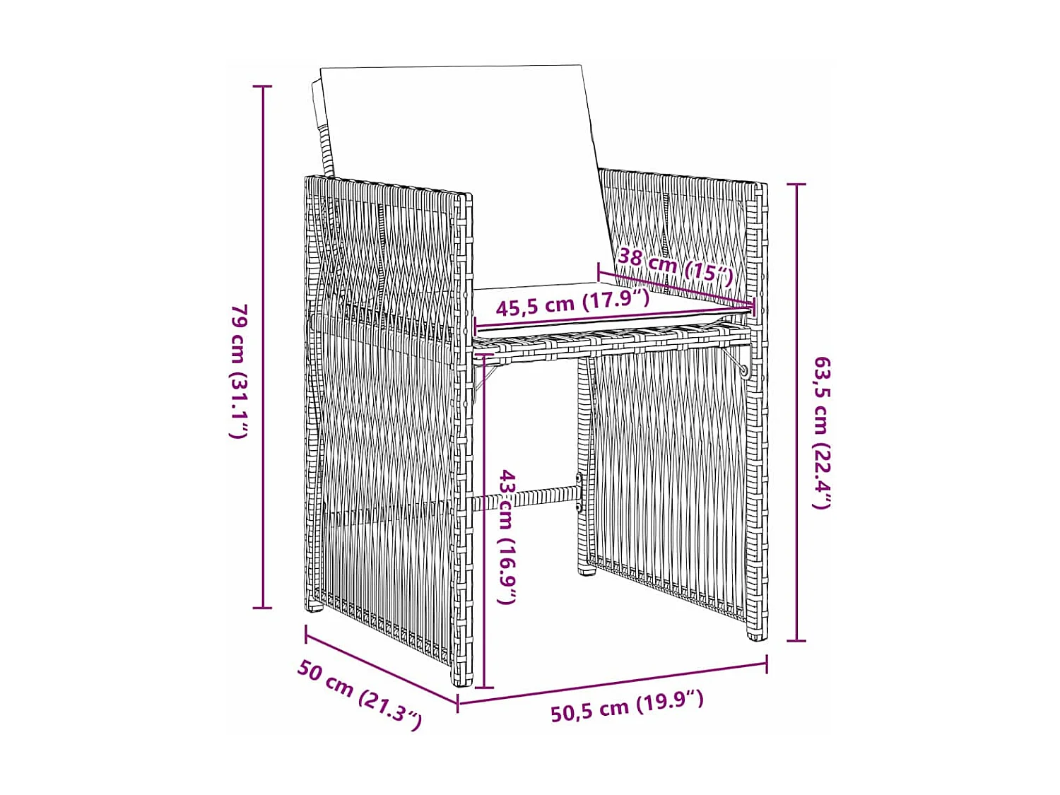 Ensemble de Salle à Manger de Jardin de 5 Pièces avec Coussins Noir Rattan PE