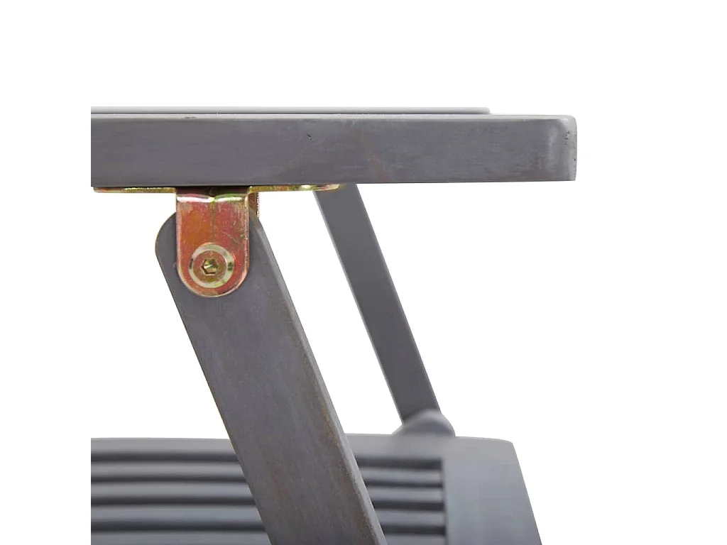 Set van 2 klapstoelen voor buiten, massief acaciahout