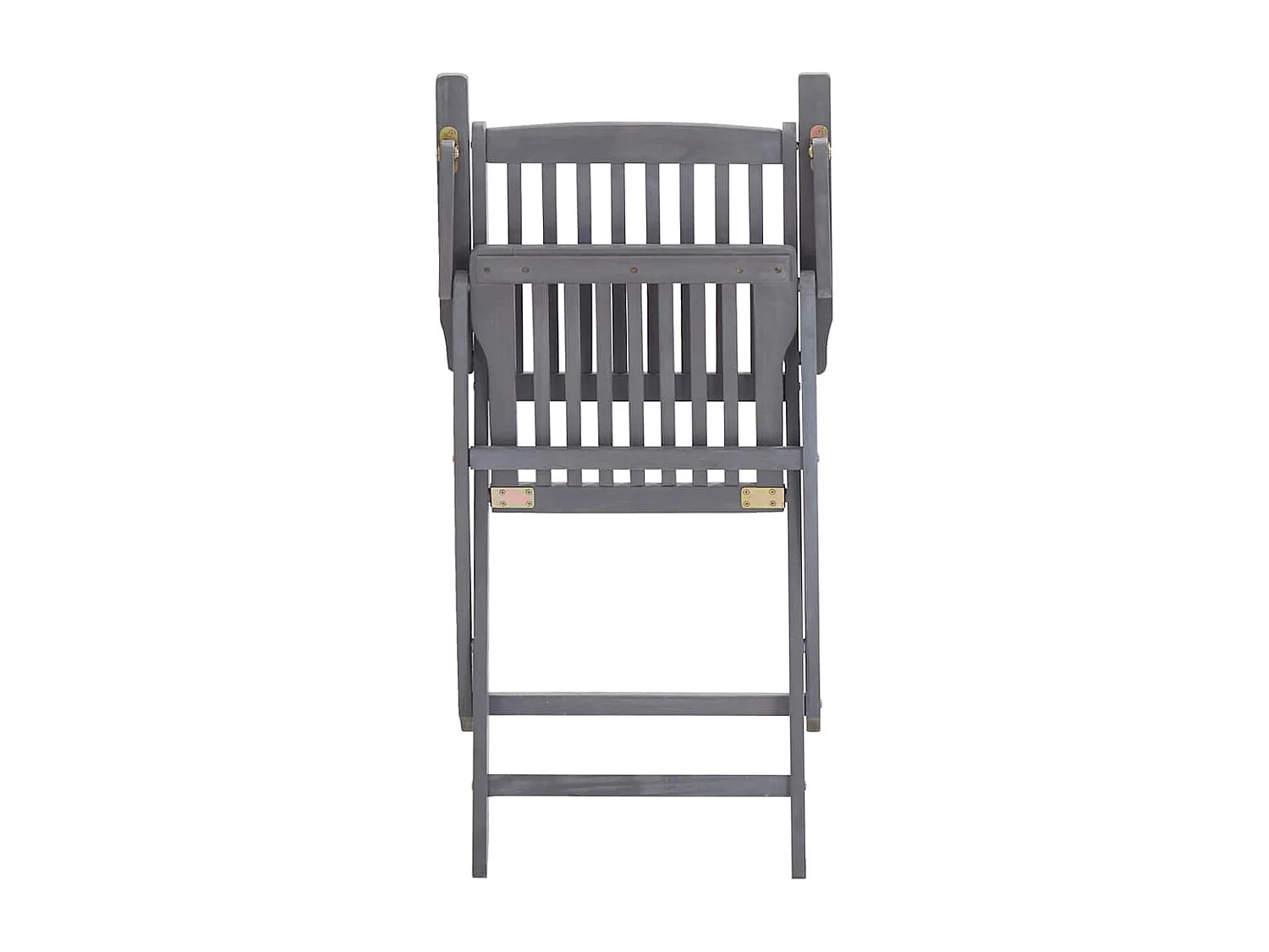 Chaises pliables d'extérieur lot de 2 Bois d'acacia solide