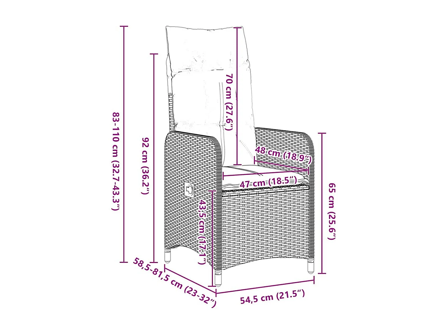 Set de salle à manger de jardin 3 pièces avec coussins rattan poly gris