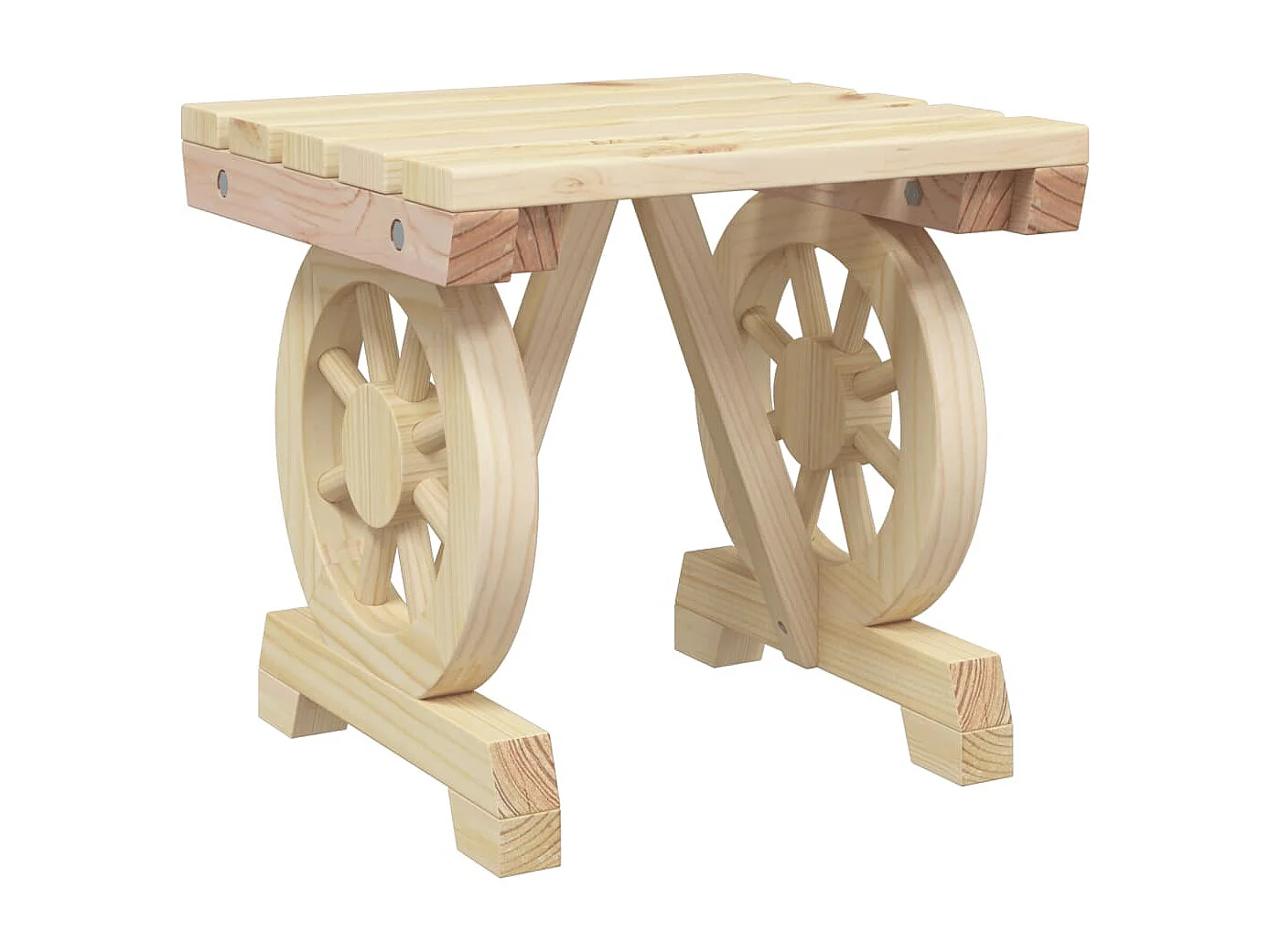 Repose-pied de jardin 40x36,5x38,5 cm bois massif sapin