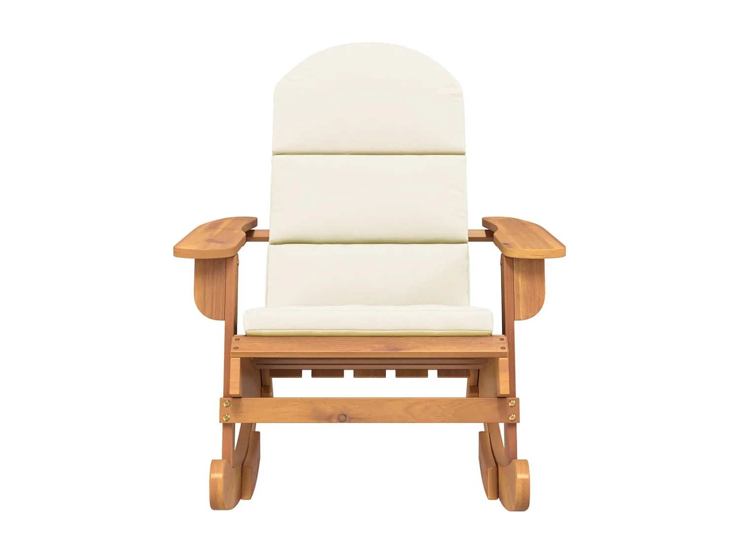 Adirondack schommelstoel met kussens van massief acaciahout