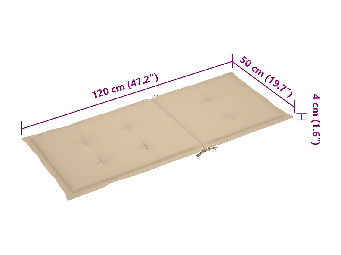 Chaise à bascule avec coussin bambou