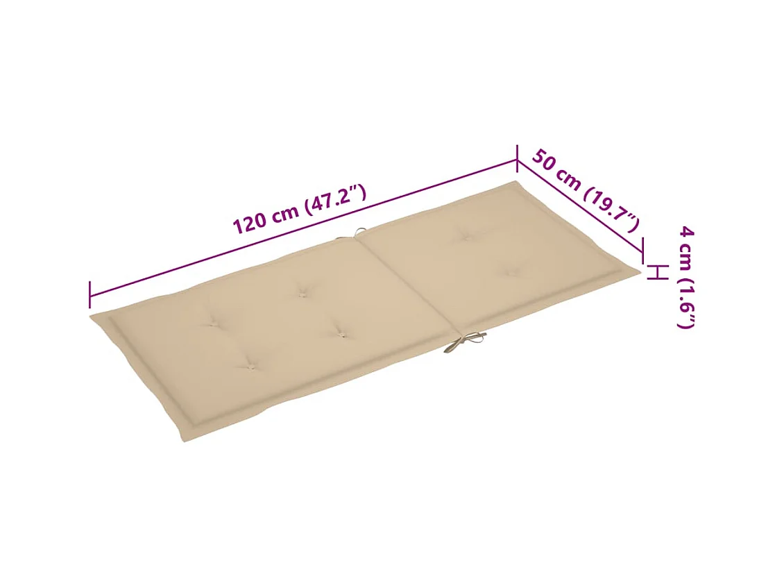 Chaise à bascule avec coussin bambou