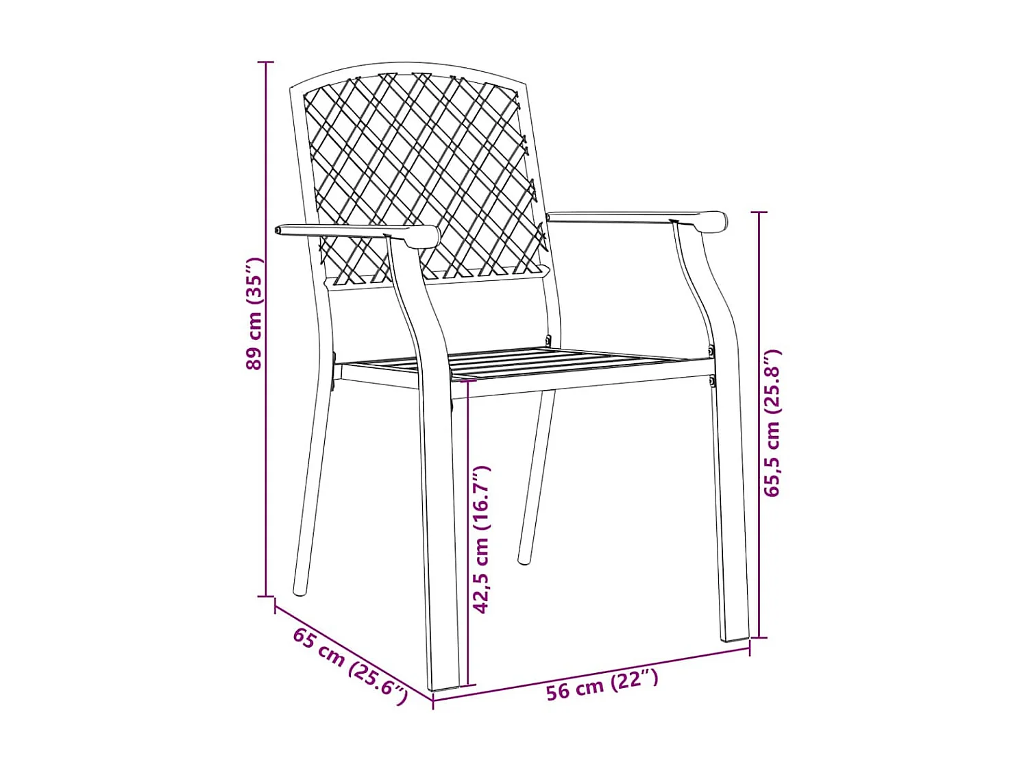 Set da pranzo in acciaio antracite da 5 pezzi