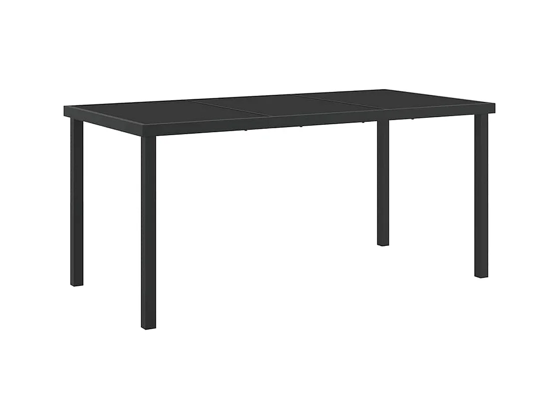 Set de dîner de jardin 5 pièces avec coussins Gris Rotin Poly
