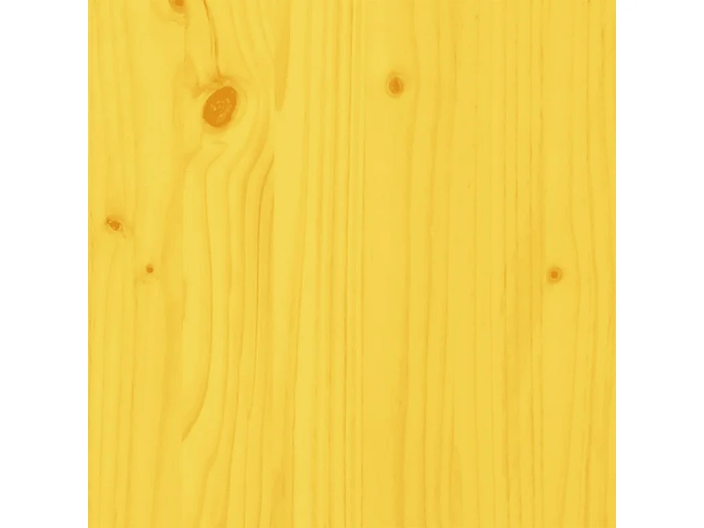 Sedia Adirondack con pouf giallo, legno massello di abete