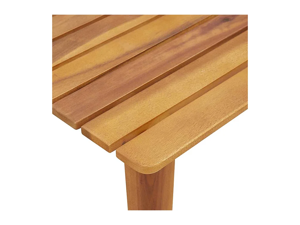 Set di sedie da esterno con tavolo - 3 pezzi in legno di acacia nero