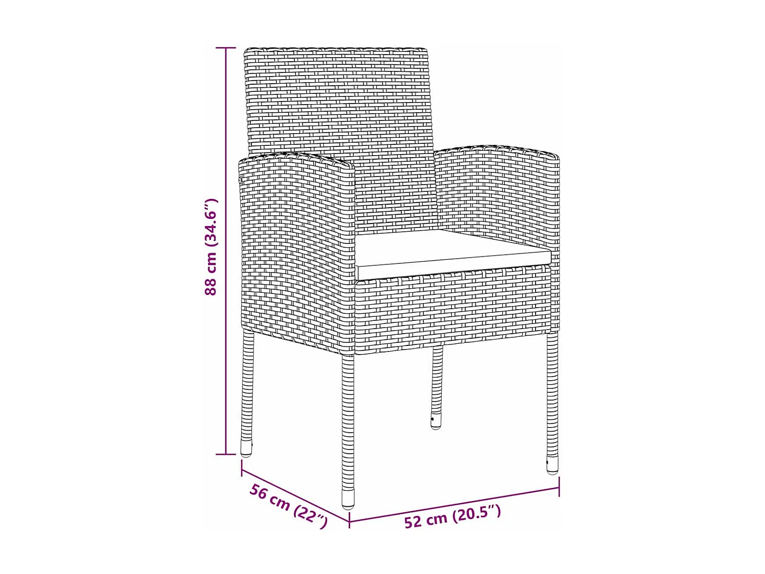 Ensemble de Salle à Manger de Jardin 5 Pièces avec Coussins Noir Poly Rattan
