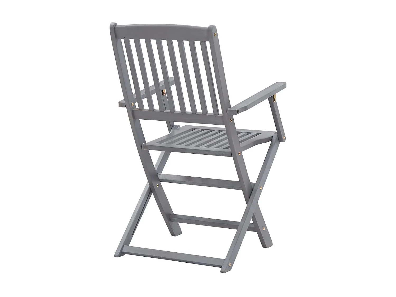 Outdoor-Klappstühle 4er-Set Massivholz Akazie