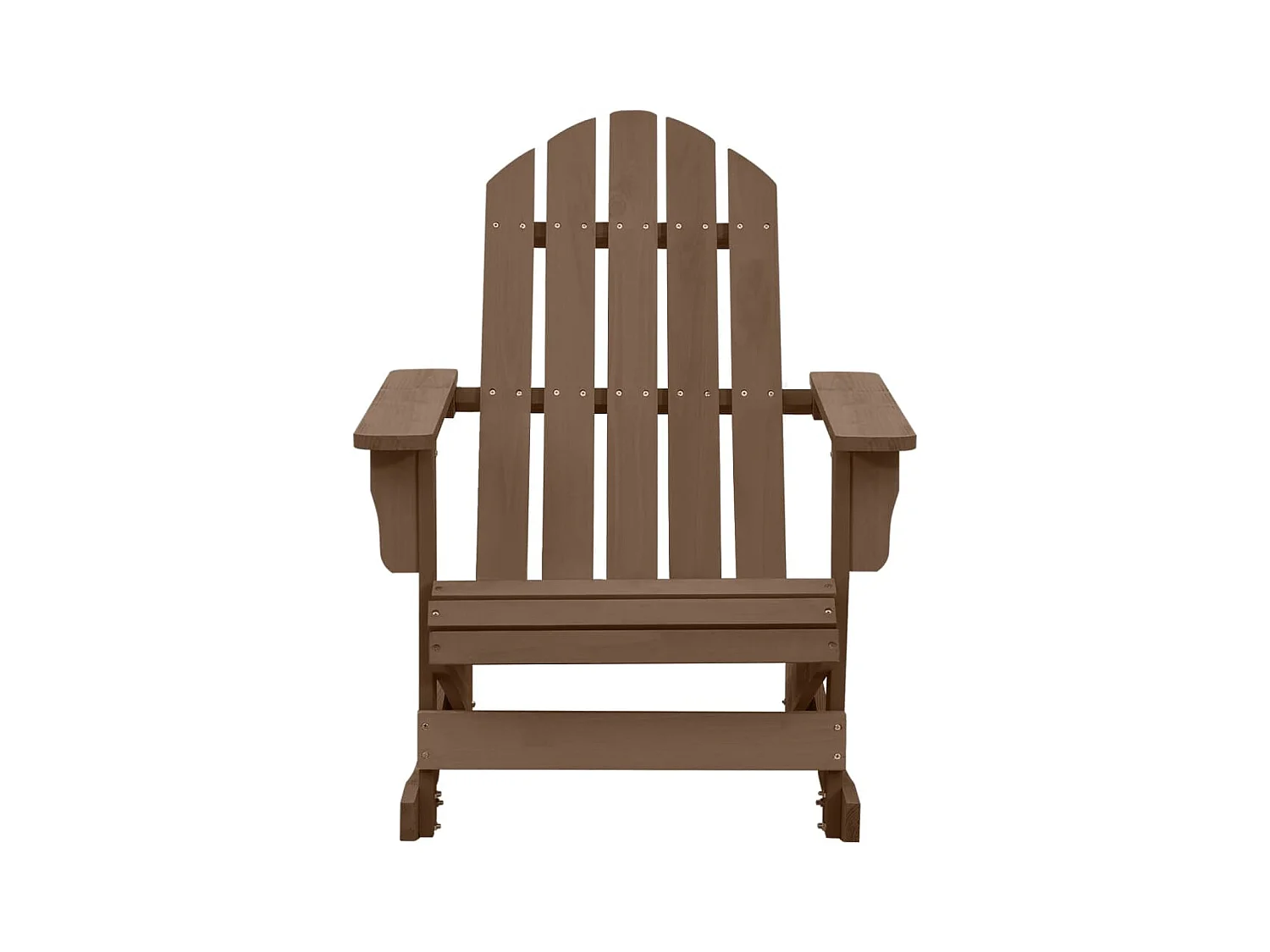 Chaise à bascule de jardin Bois Marron