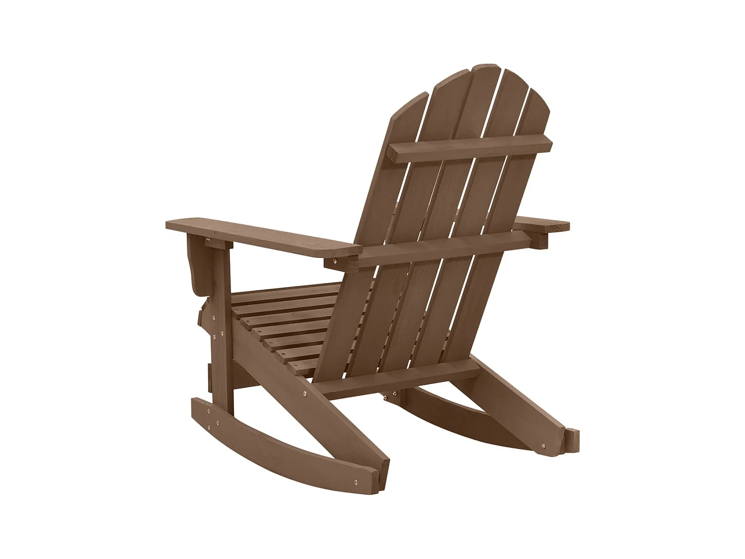 Chaise à bascule de jardin Bois Marron