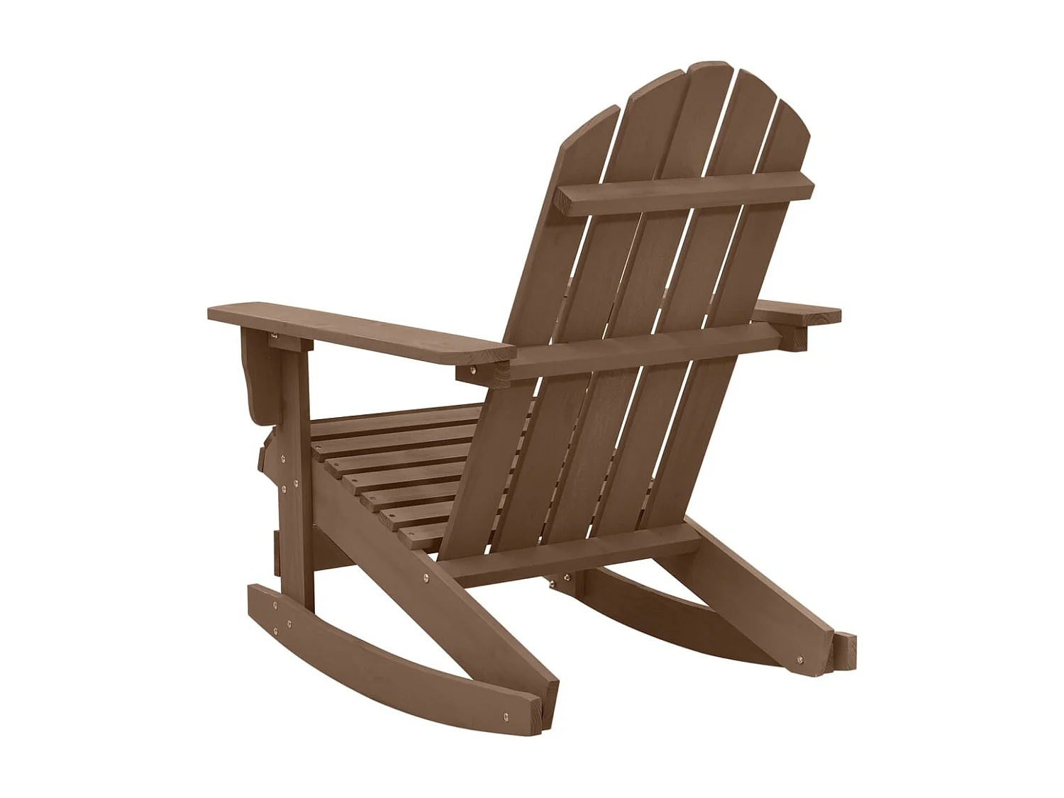 Chaise à bascule de jardin Bois Marron