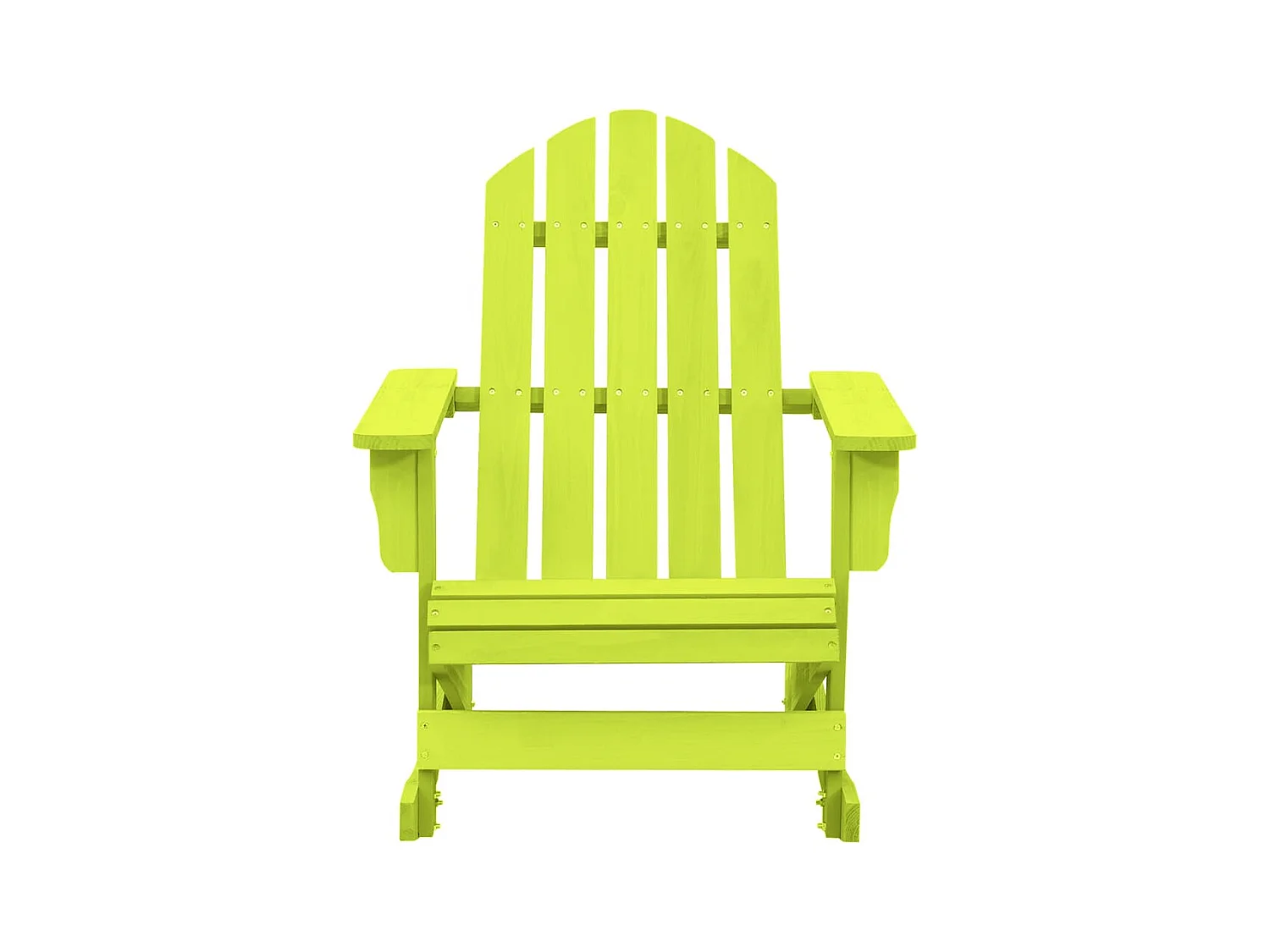 Sedia a dondolo da giardino Adirondack in legno massello di abete verde