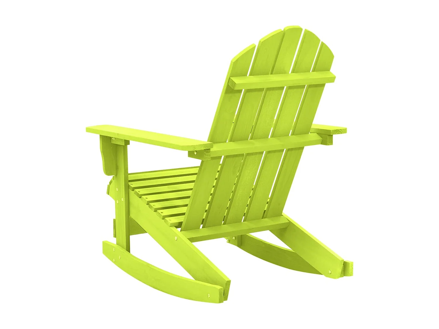 Chaise à bascule de jardin Adirondack bois de sapin massif vert