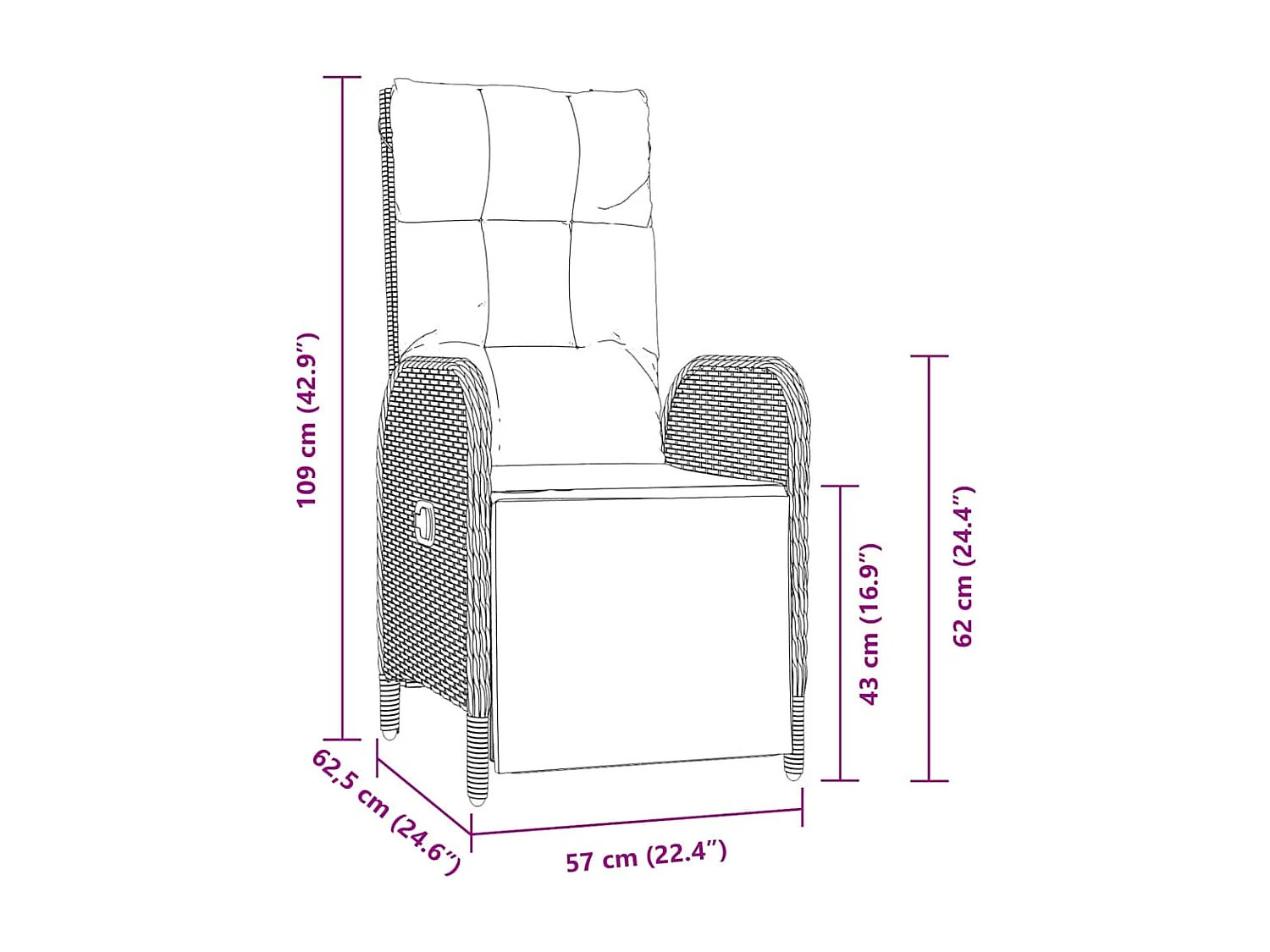 Ensemble de salle à manger de jardin 7 pièces avec coussins en poly rattan noir