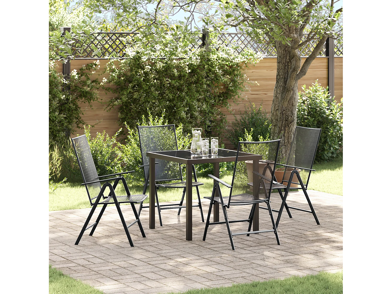 5-delige tuinrestauratieset antraciet