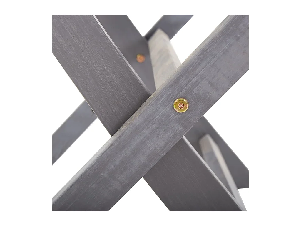 Set di 6 sedie pieghevoli da esterno in legno massello di acacia