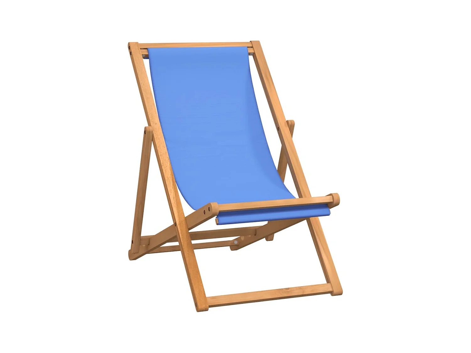 Chaise de terrasse Teck 56x105x96 cm Bleu