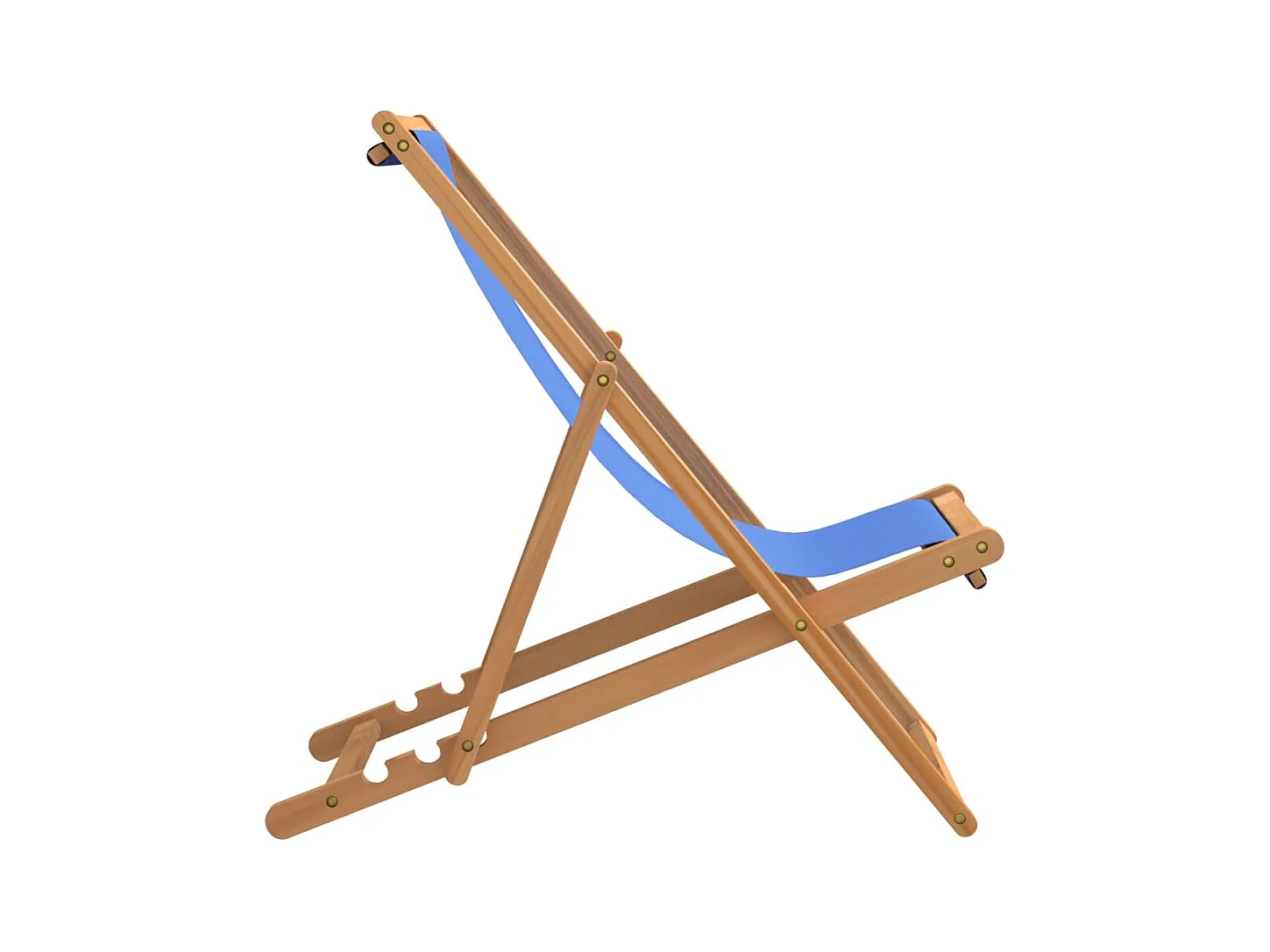 Chaise de terrasse Teck 56x105x96 cm Bleu