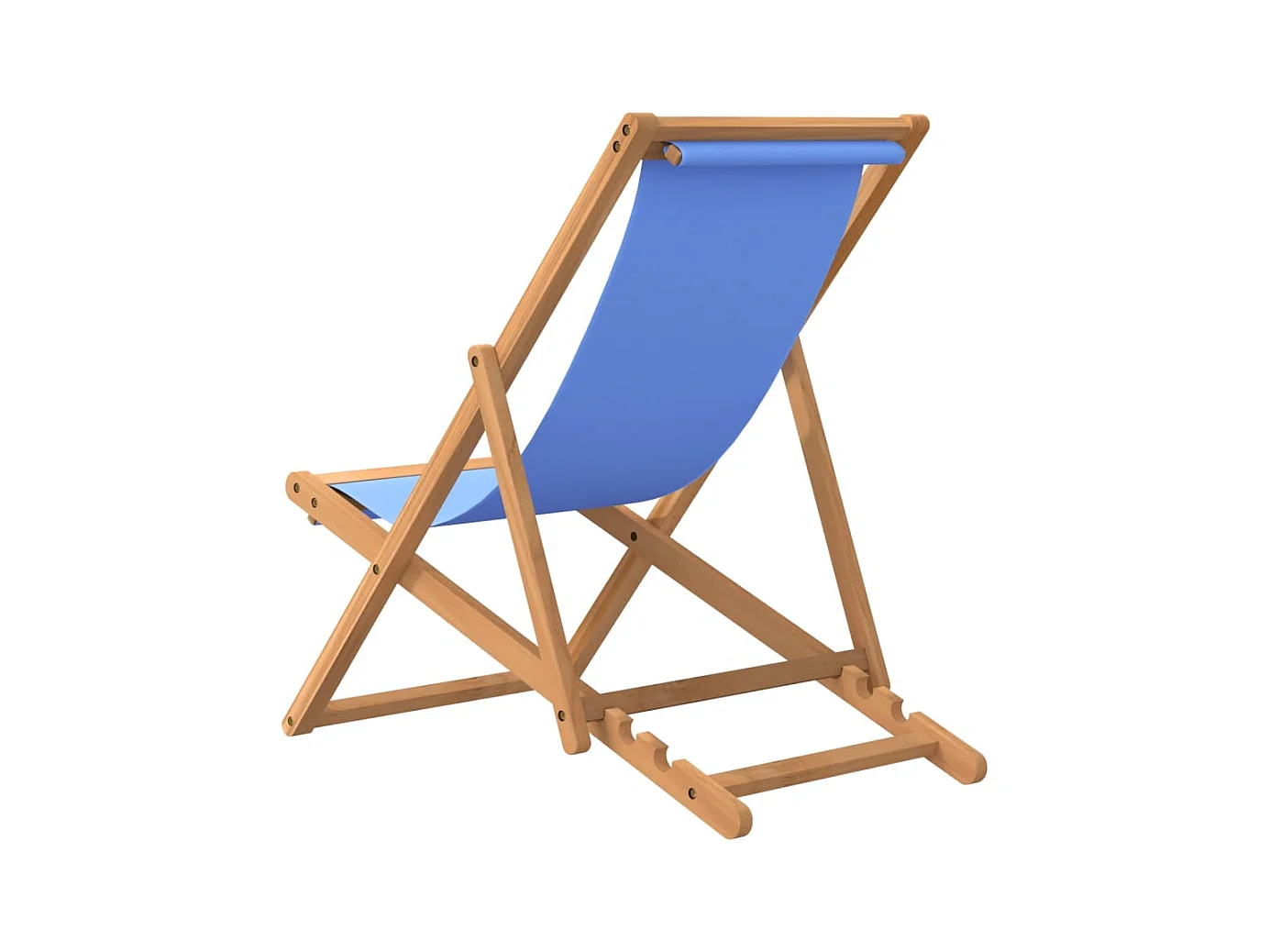 Chaise de terrasse Teck 56x105x96 cm Bleu