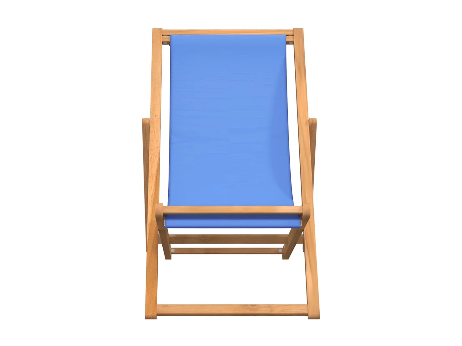 Chaise de terrasse Teck 56x105x96 cm Bleu