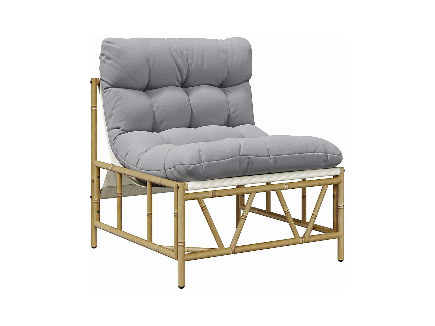 Sedie da giardino relax 2 pezzi con cuscino 60x80x71 cm in acciaio