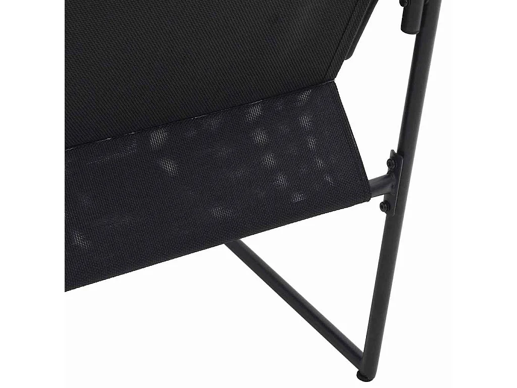 Conjunto de 4 sillones de jardín negros con cojines