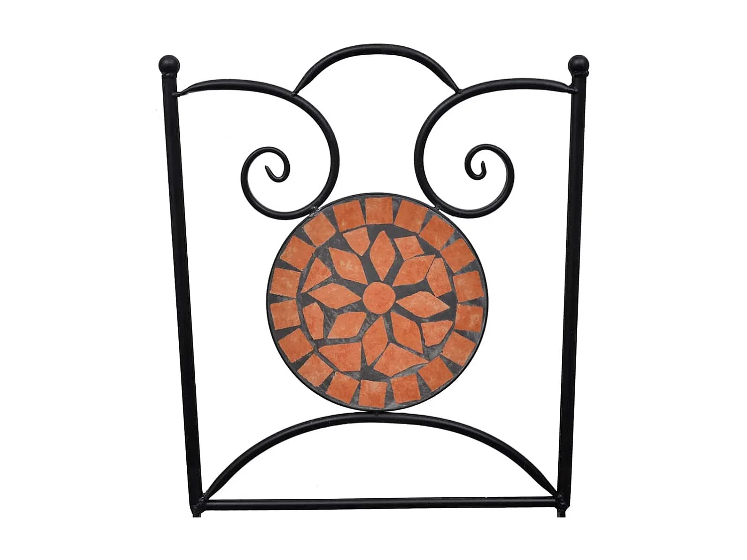 stuks opvouwbare bistrostoelen van keramiek en terracotta