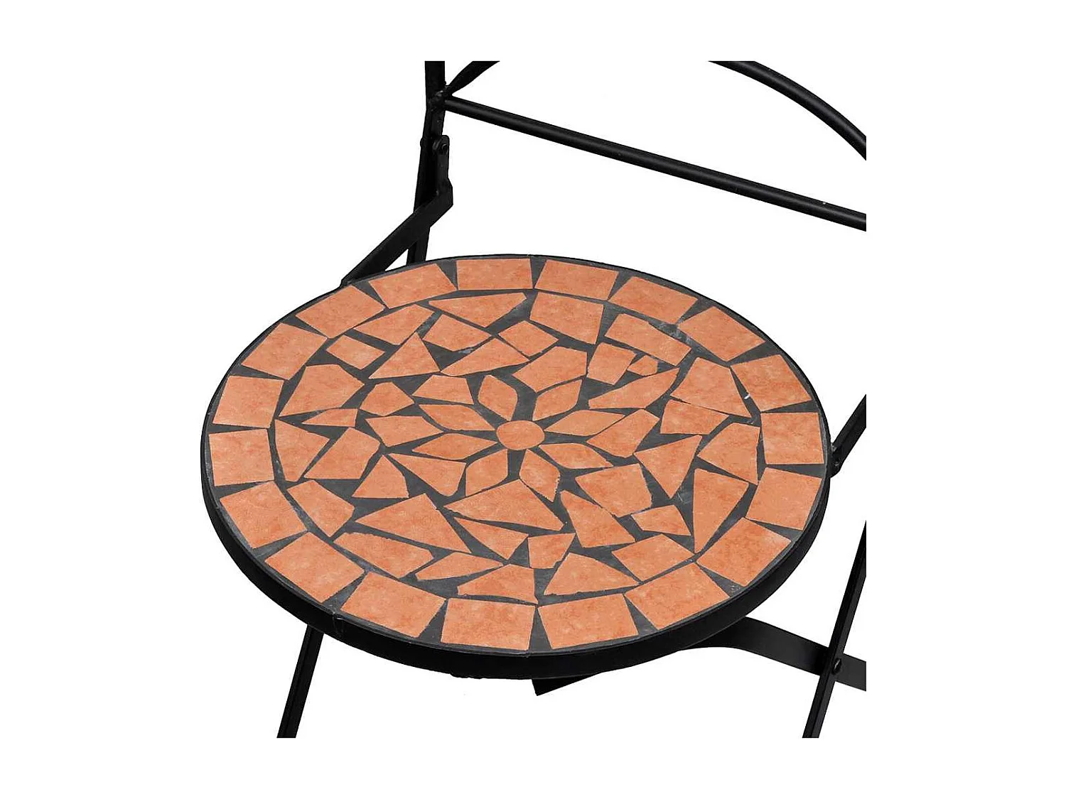 stuks opvouwbare bistrostoelen van keramiek en terracotta