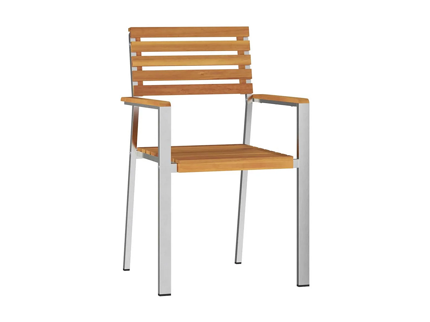 Ensemble de salle à manger de jardin 3 pièces en bois massif d'acacia