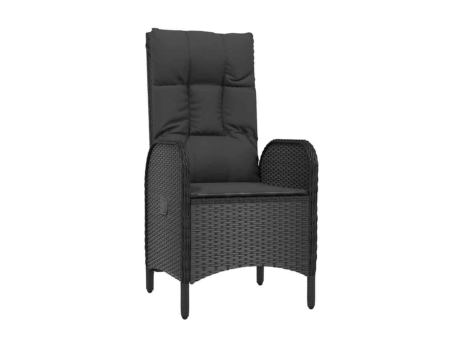 Ensemble de jardin de 7 pièces Rattan Poly Noir