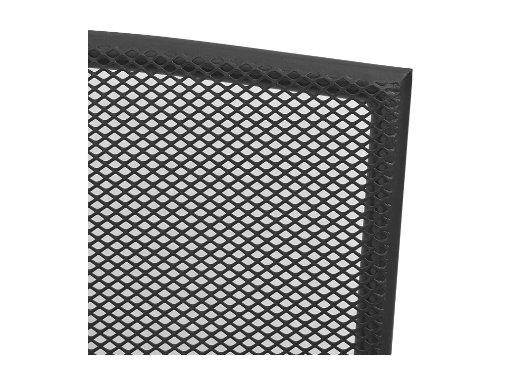 Chaises d'extérieur lot de 4 Design maillé Anthracite Acier