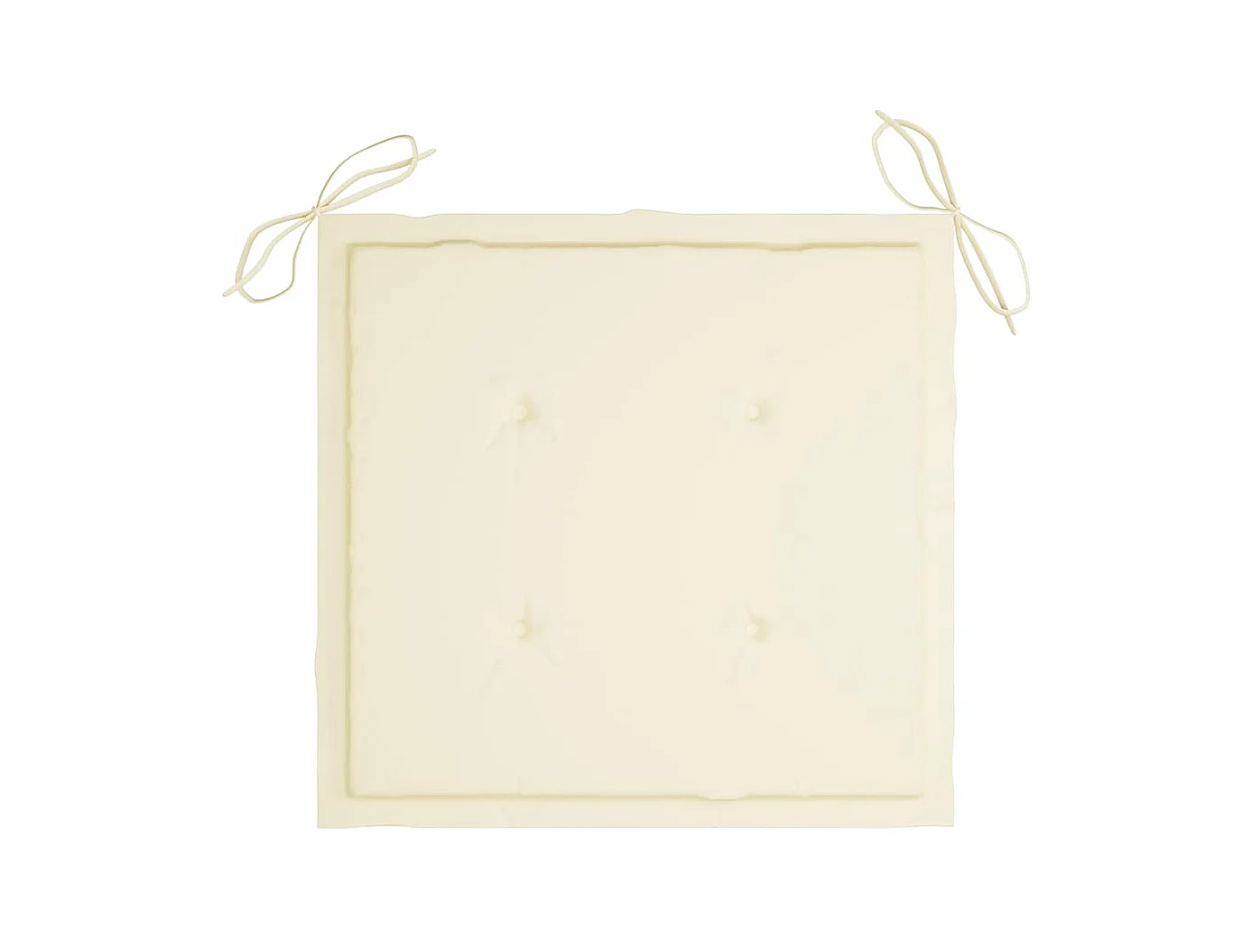 Set di 4 sedie pieghevoli da esterno e cuscini in legno di acacia