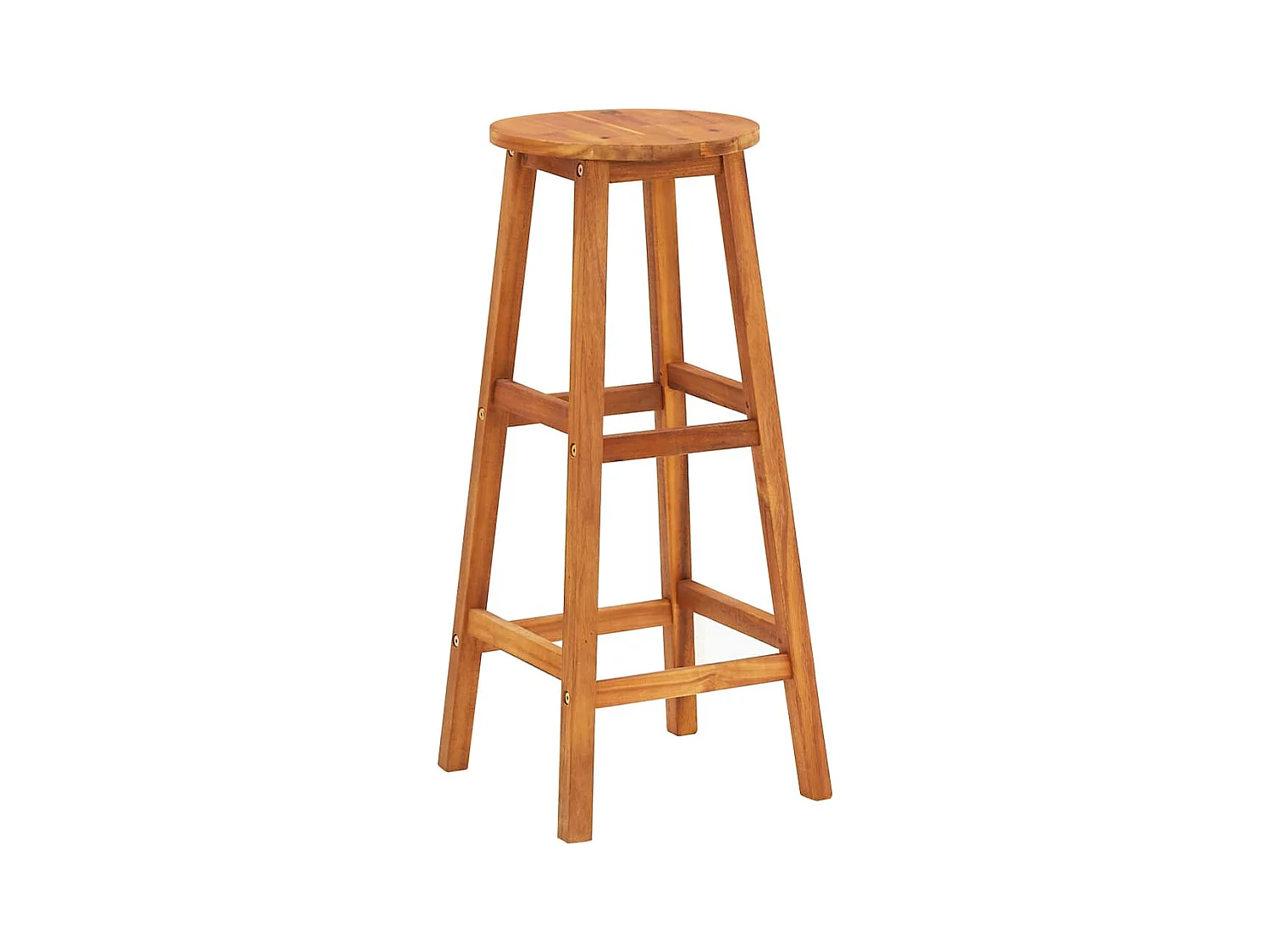 Set di 6 sgabelli da bar in legno massello di acacia