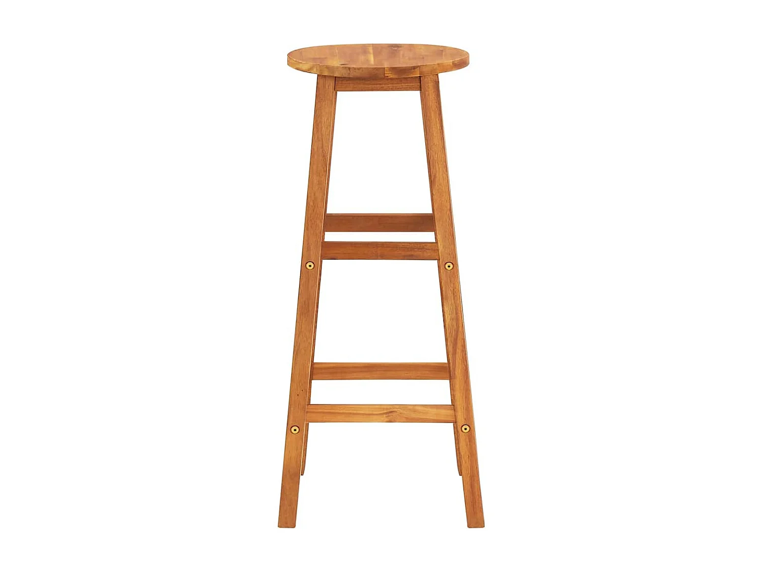 Tabourets de bar lot de 6 bois d'acacia solide