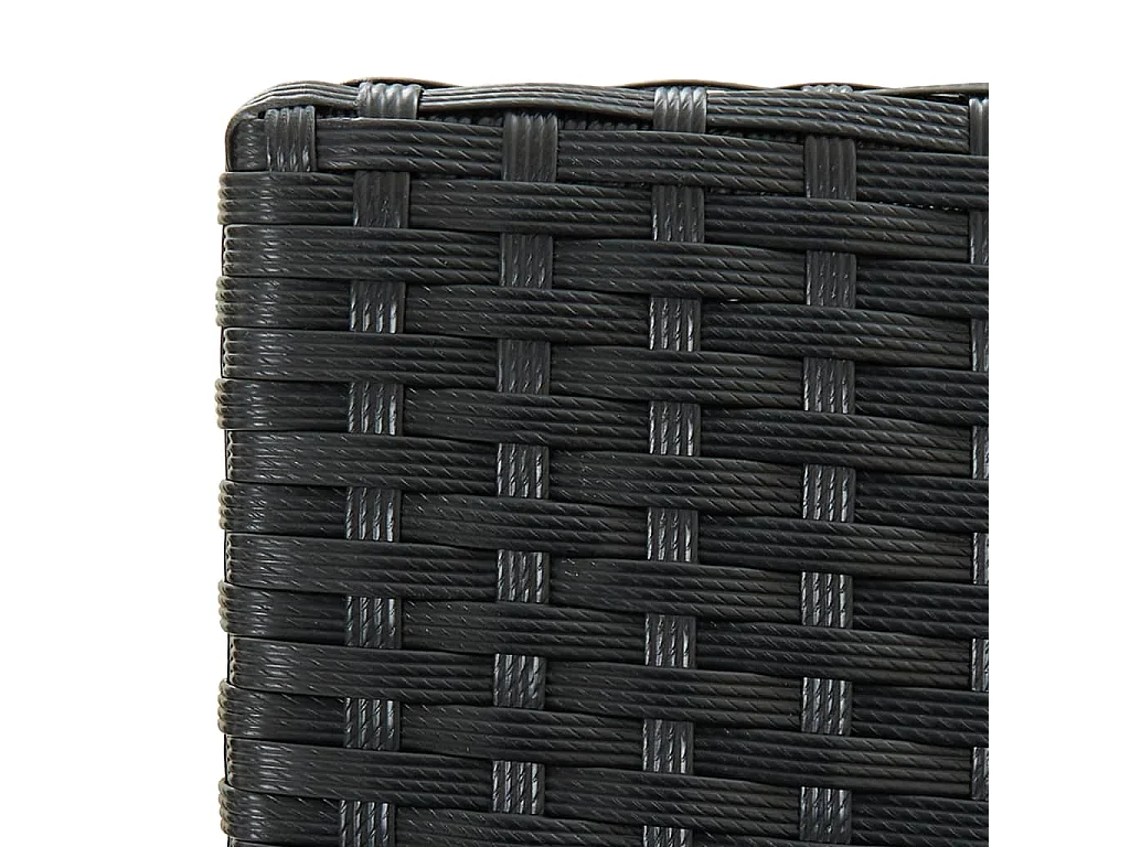 Tabourets de bar de jardin et coussins lot de 4 résine tressée