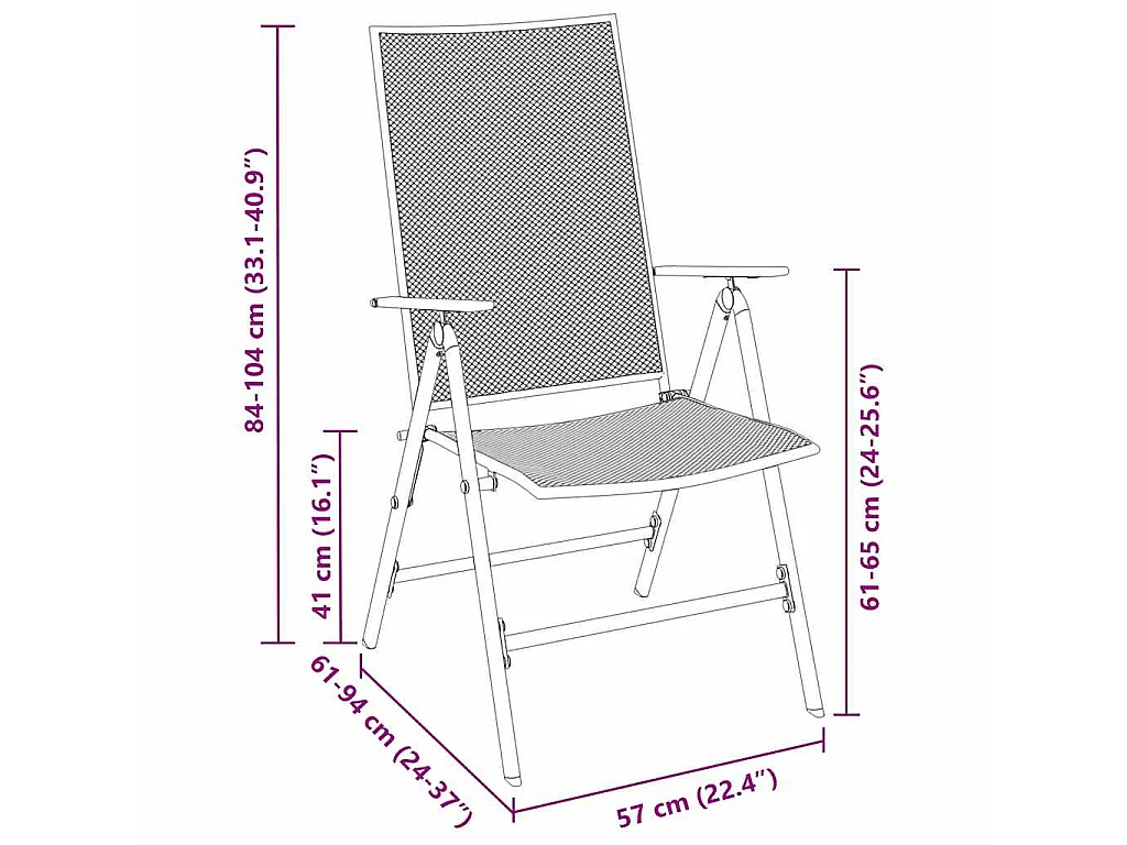 Ensemble de salle à manger de jardin 3 pièces acier anthracite