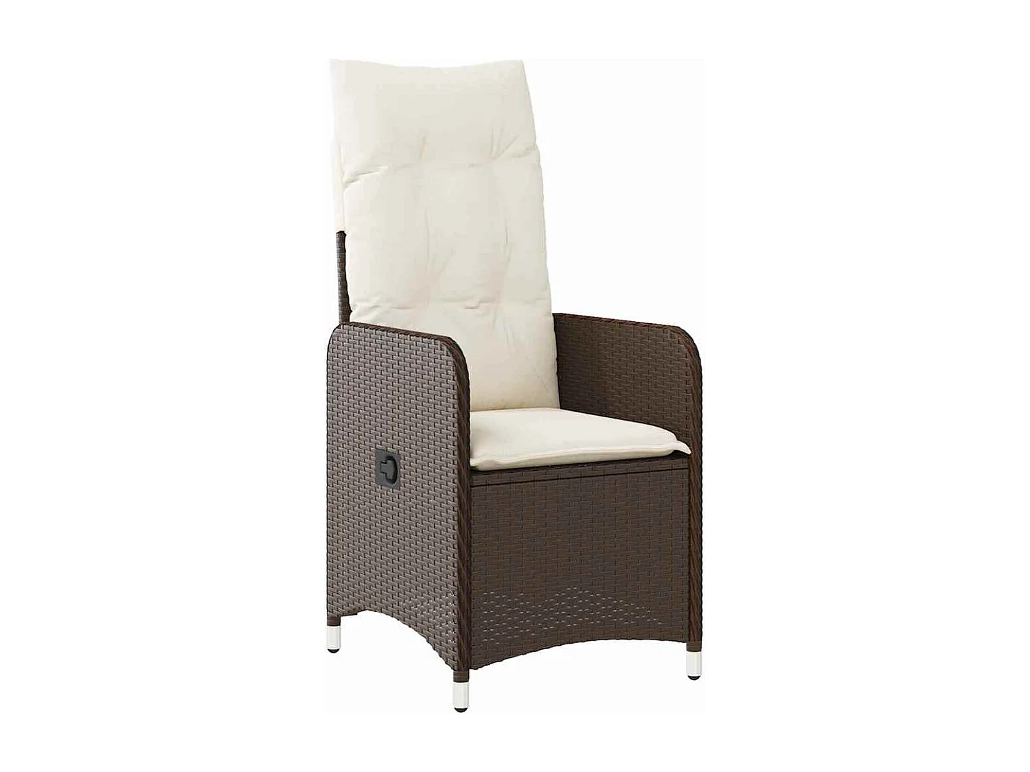 3-delige tuinset met bruine polyrotan kussens