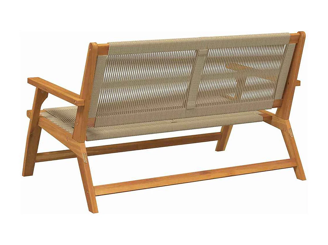 Banc de jardin Beige 76x122x73 cm Bois massif d'acacia