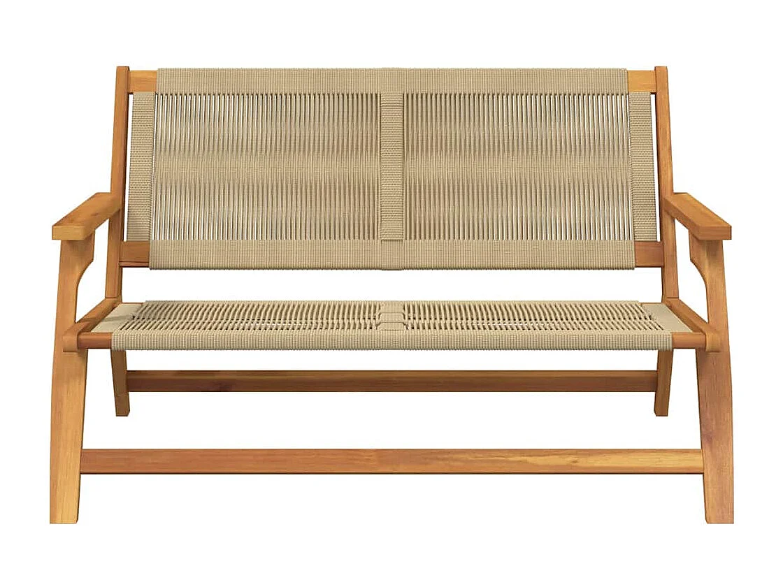 Banc de jardin Beige 76x122x73 cm Bois massif d'acacia