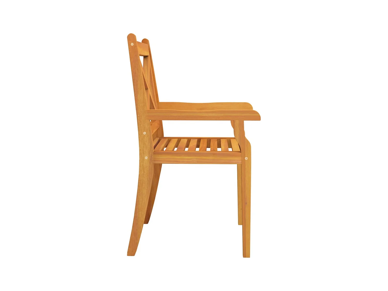 Chaises à manger d'extérieur lot de 3 Bois d'acacia massif