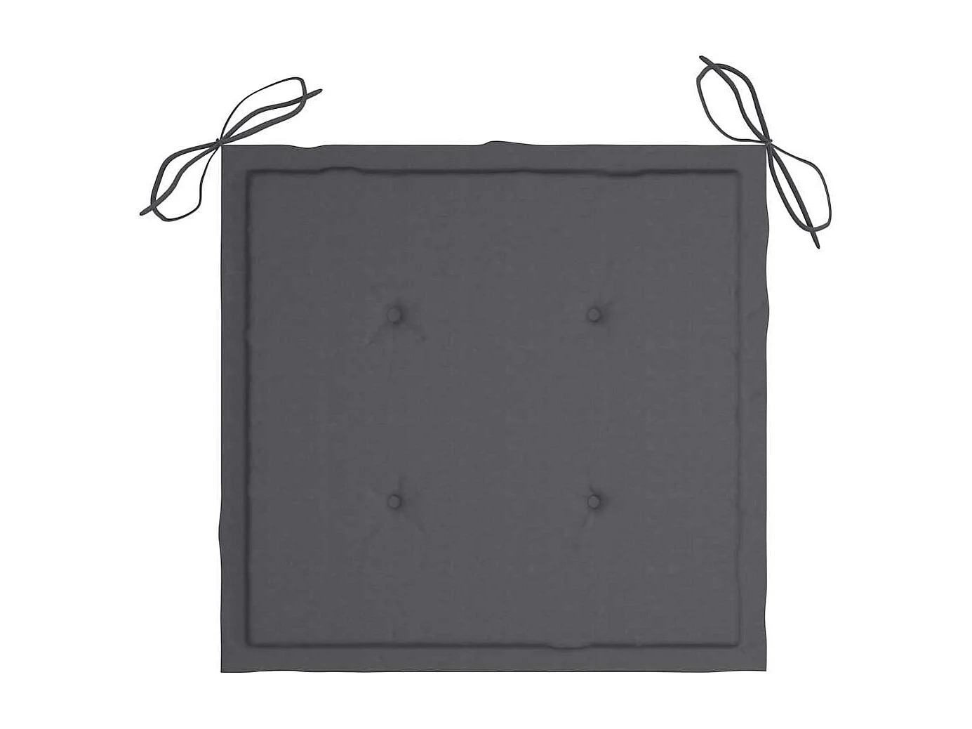 Chaises à manger de jardin avec coussins lot de 3 Acacia massif