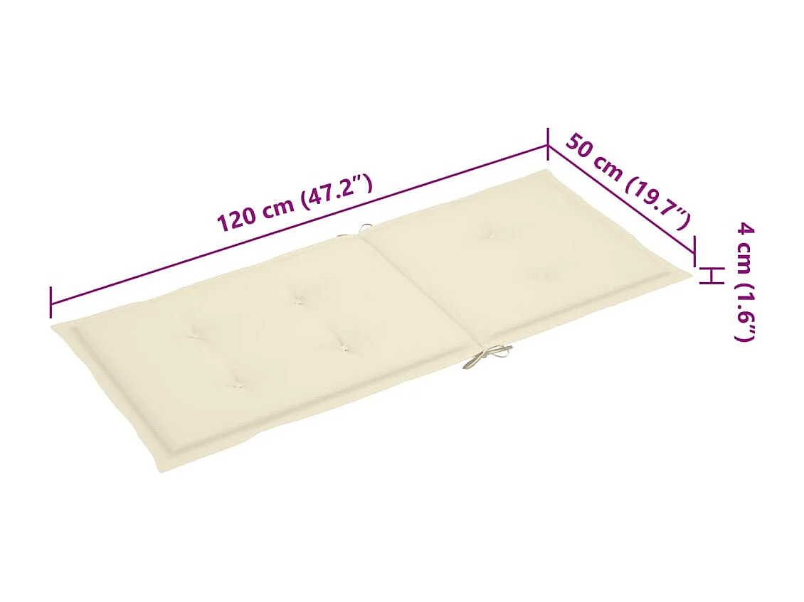 Chaise à bascule avec coussin Bambou