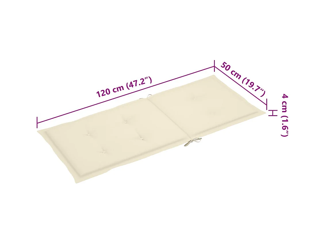 Chaise à bascule avec coussin Bambou