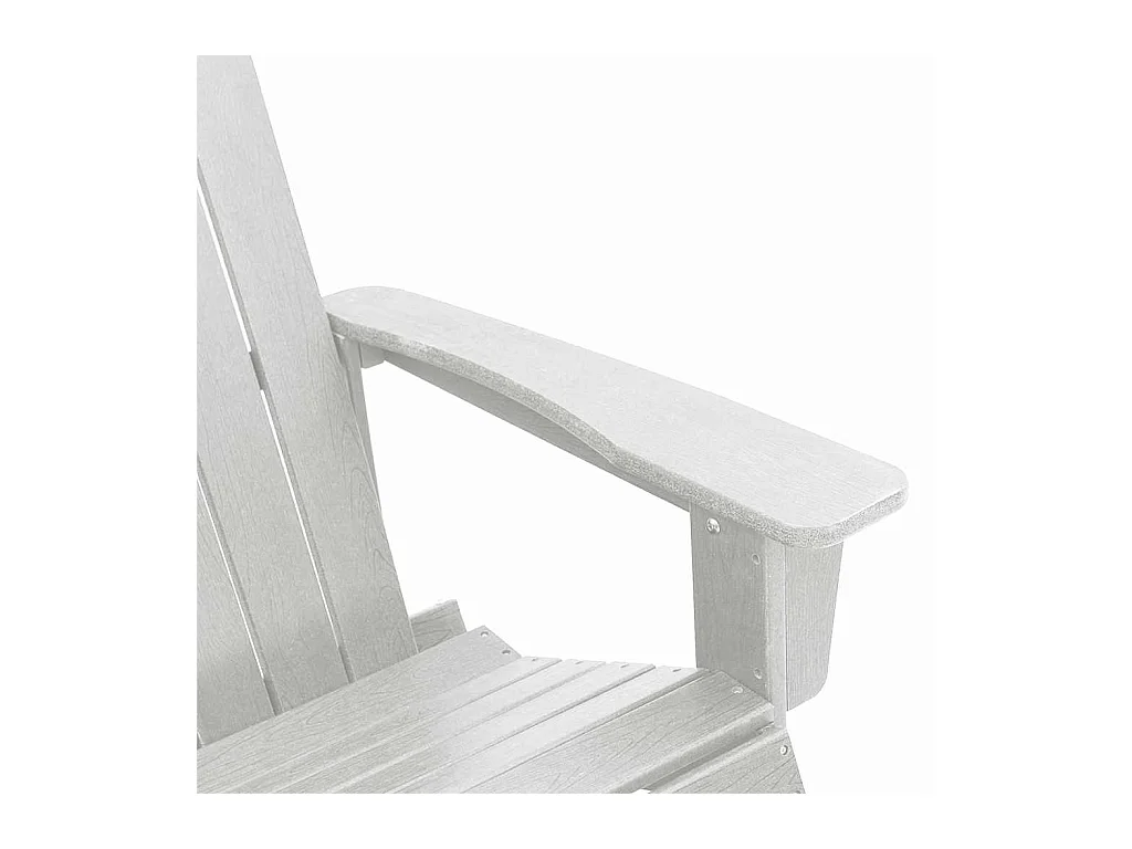 Sedia a dondolo Adirondack bianca 73,5x92x90 cm HDPE
