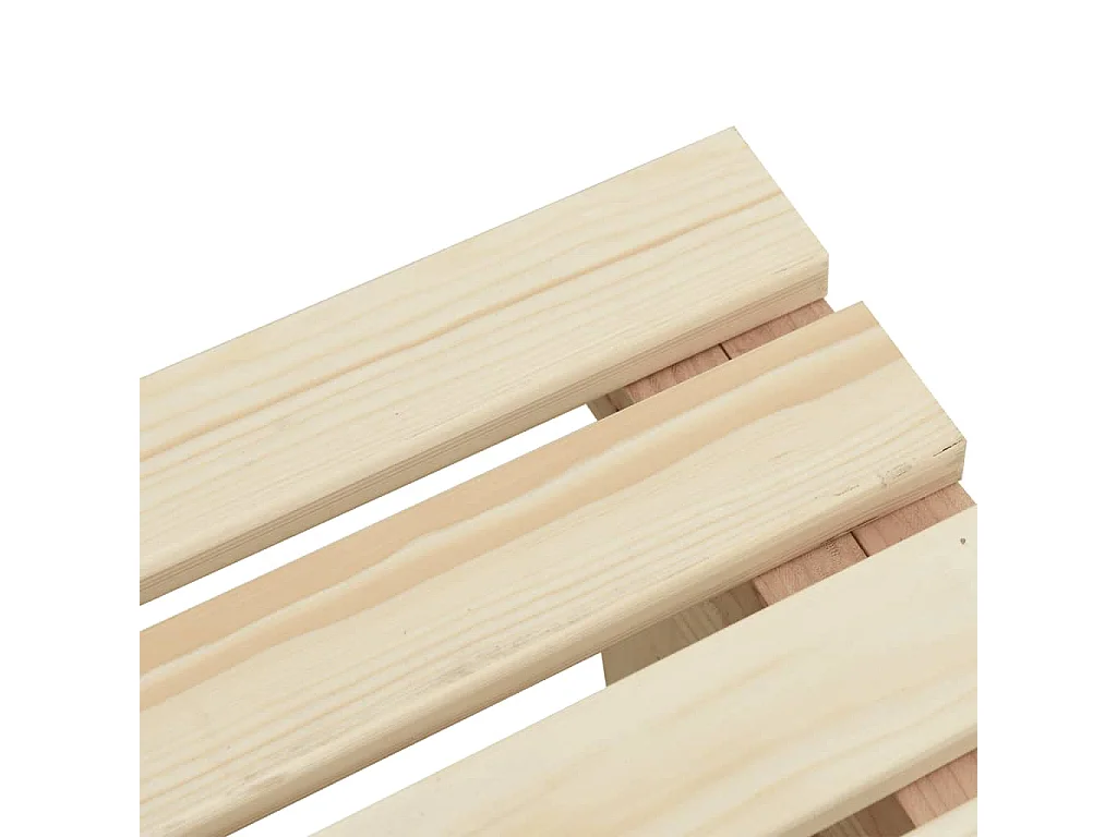 Banco de jardín de 115 cm de madera maciza de abeto