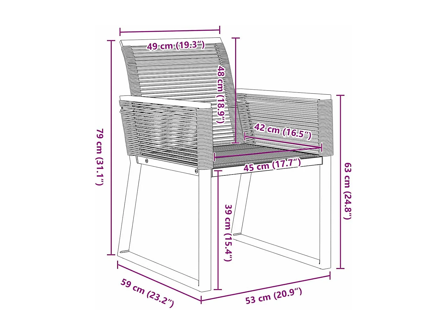 Ensemble de Salle à Manger de Jardin 3 Pièces Noir Poly Rattan