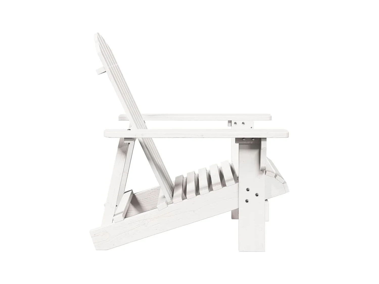 Chaise Adirondack blanc 69x85x90,5 cm bois massif de sapin