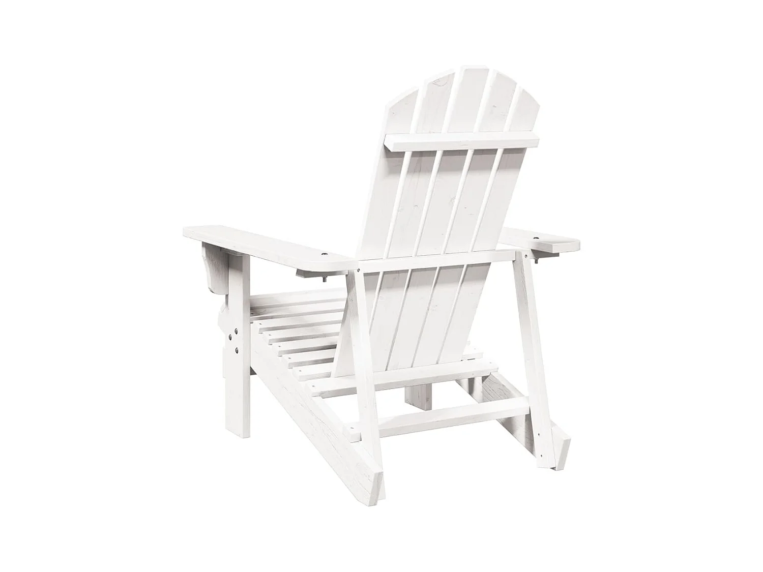 Chaise Adirondack blanc 69x85x90,5 cm bois massif de sapin